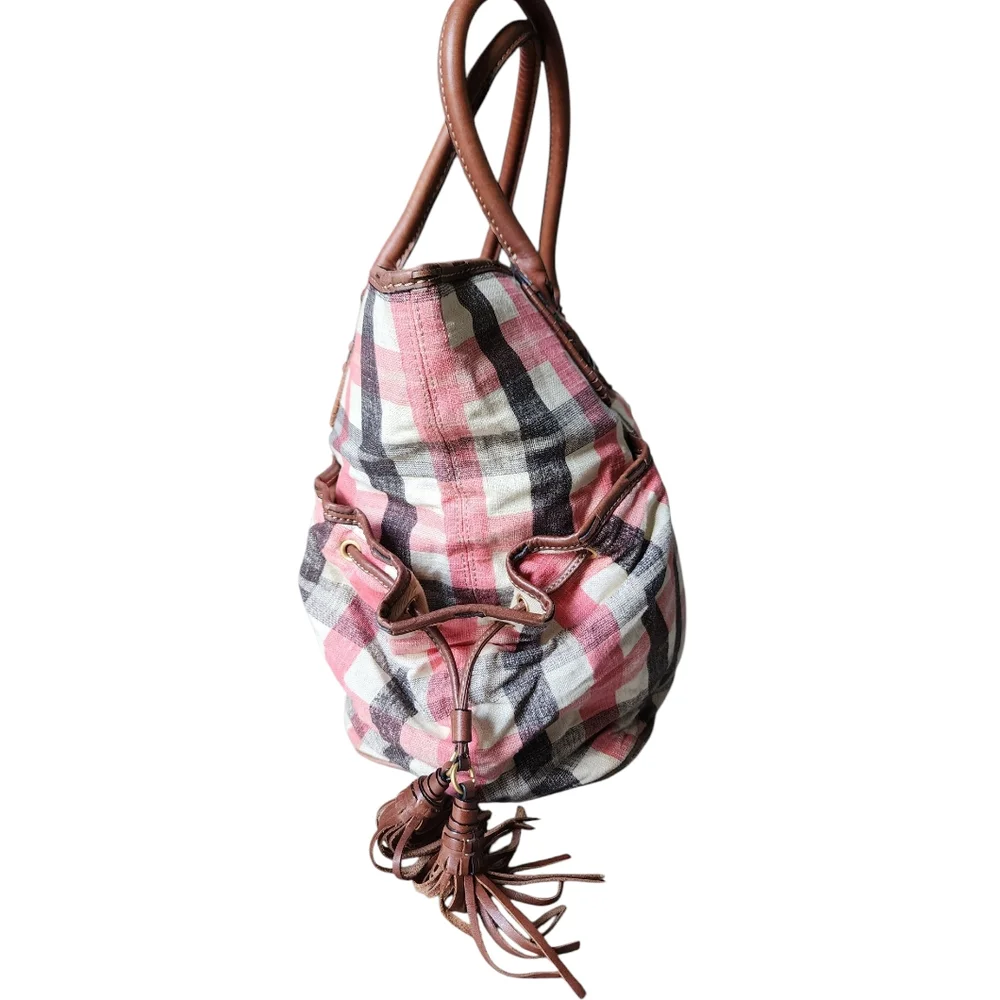 JUICY COUTURE shoulder bag linen blend & leather